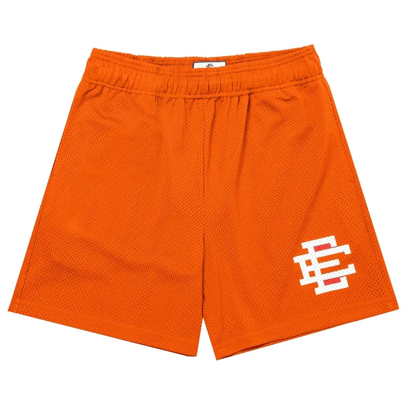 EE-pantalones cortos deportivos para hombre, shorts informales con diseño de la ciudad de Nueva YORK SKYLINE, de malla, para gimnasio y