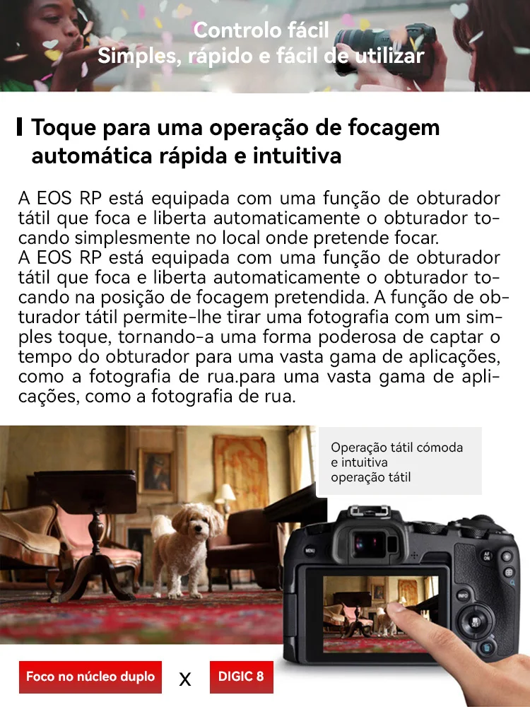 【 Do Brasil 】كاميرا Canon EOS RP الاحترافية الرقمية بدون مرآة بإطار كامل وجسم فيديو بدقة 4K أو مع عدسة RF 24-105 MM F4 STM USM