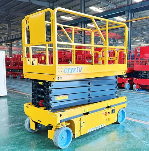 Customized Self-Propelled Manual Electric Hydraulic Scissor Lift Platform Table Aerial Work Tracked Mobile Diesel Motor Engin