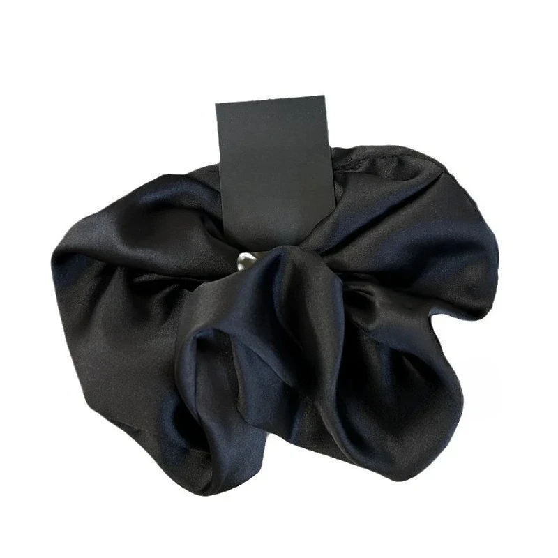 High quality retro oversized 18cm diameter satin hair band, premium hair band headband