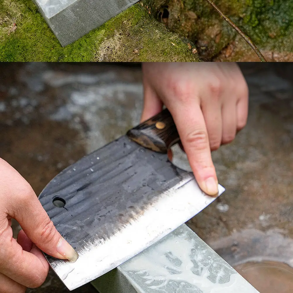 Natural Drop Blue Sharpening Stone Fine Whetstone For Kitchen Maintenance Tool Blade Edge Polishing Appliance