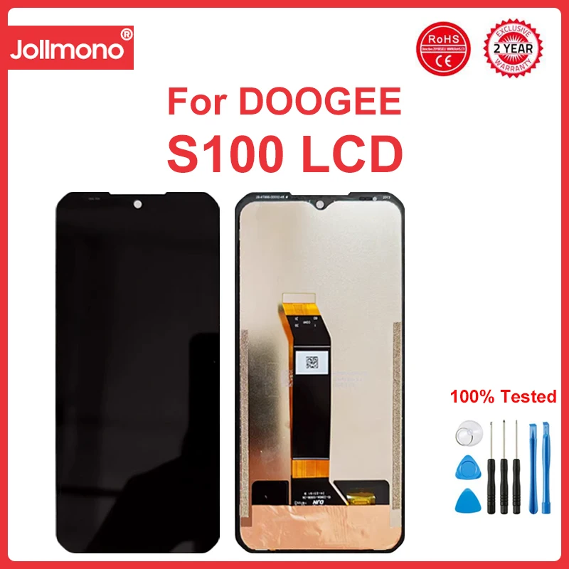 

6.58" For DOOGEE S100 LCD Display+Touch Screen Assembly Replacement Tested Well For Doogee S100 Pro LCD Repair Parts
