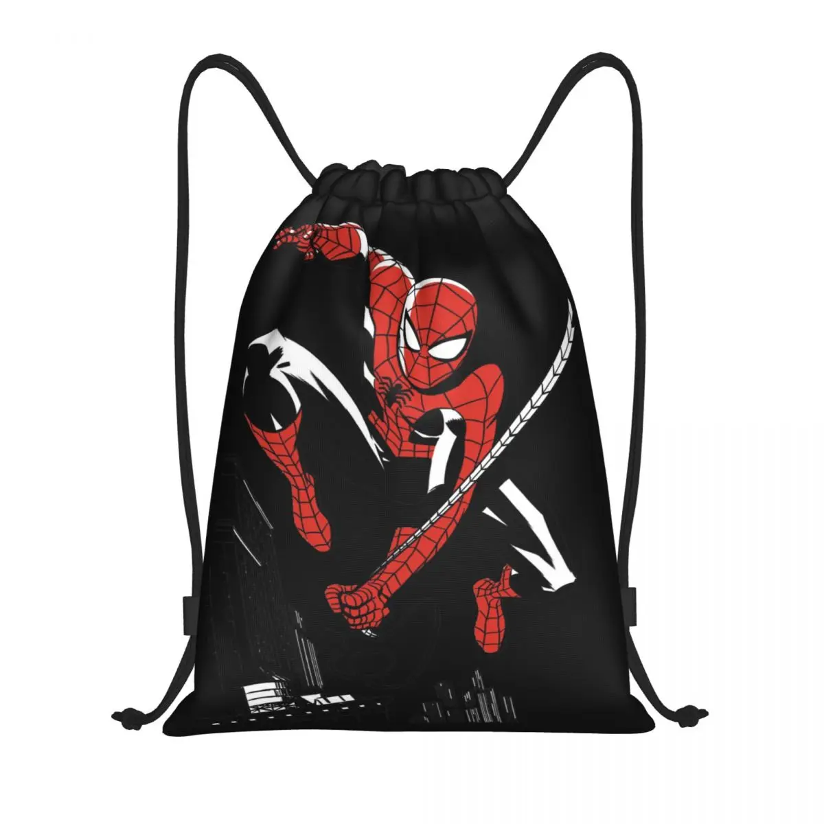 

Сумка на шнурке Marvel, рюкзак-мешок на шнурке с изображением Человека-паука, регулируемый рюкзак-мешок на шнурке, сумка для хранения вещей в стиле Мстителей