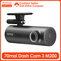 70mai Smart Dash Cam 3 English Voice Control 1080P HDR Night Vision Support 24H Parking Monitor WIFI 70mai Car DVR M200