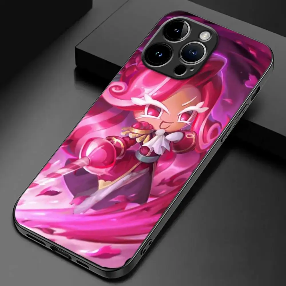 Game Cookie Run Kingdom  Phone Case For iPhone 15 14 13 12 11 X XR XS XSMAX 8 7 Plus Mini Pro Max Soft Black Phone Cover