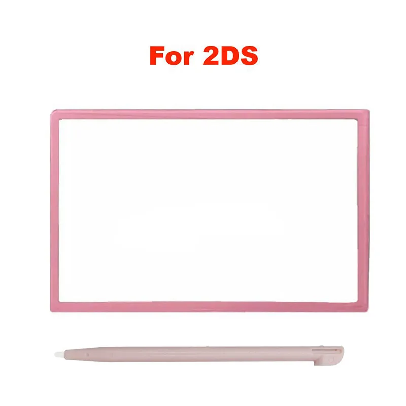 ChengHaoRan Зеркальная рамка для экрана, крышка дисплея с сенсорной ручкой, подходит для аксессуаров для обслуживания 2DS