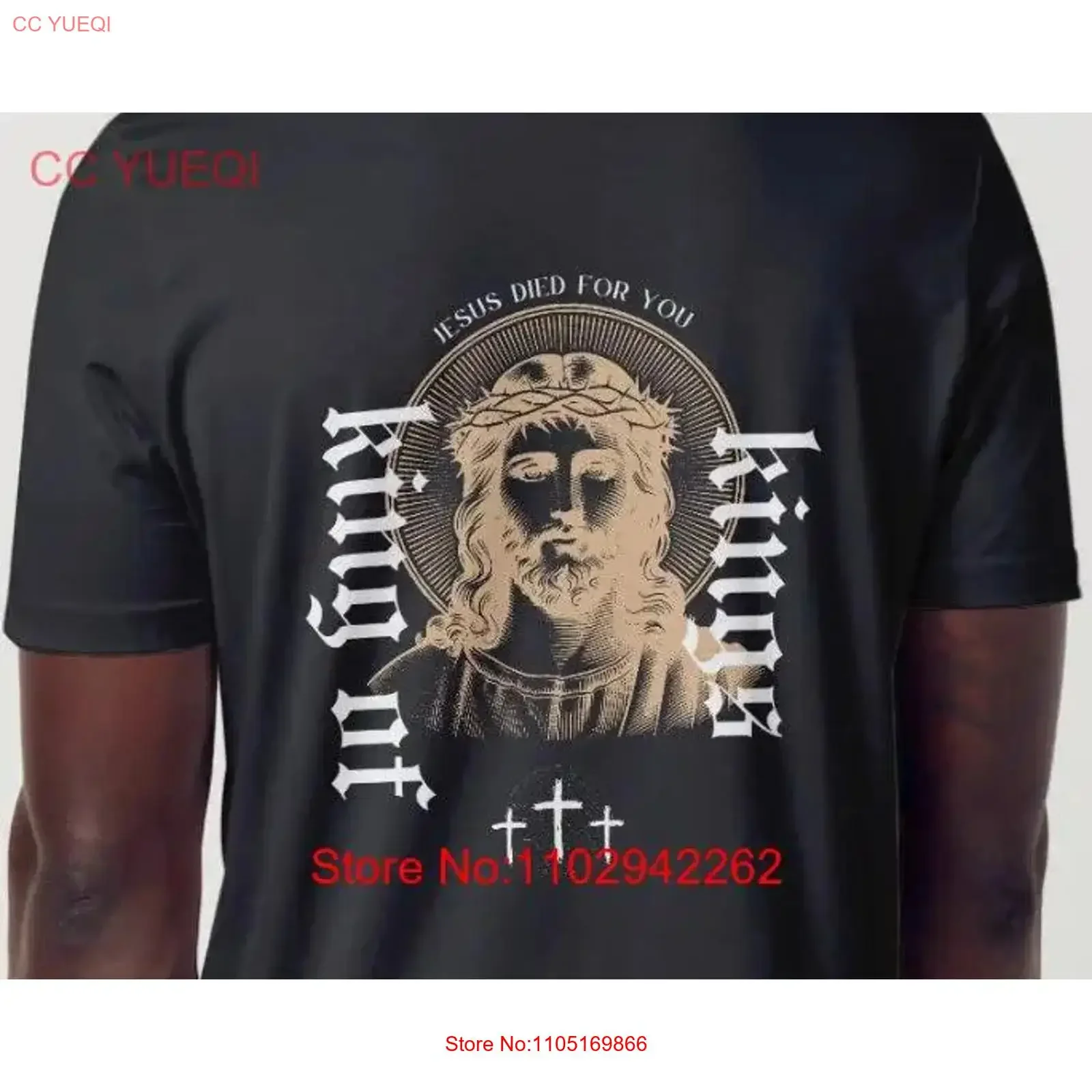 

Футболка King of Kings, христианская одежда, современный винтажный стираный повседневный мягкий дизайнерский топ для повседневной носки, универсальный