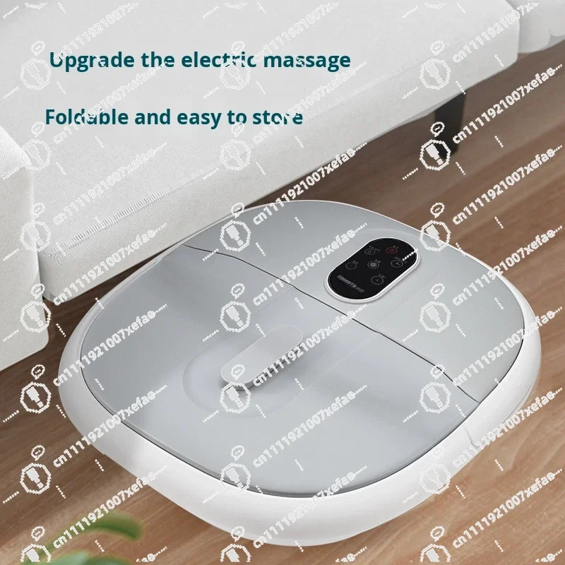 Electric rotary folding portable constant temperature foot soaking bucket bubble heating wireless remote control
