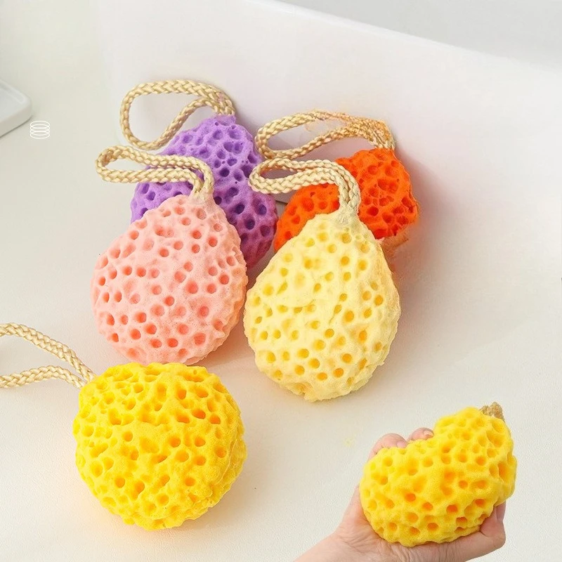 Soft Shower Sponge Ball Nylon Mesh Baby Cleaning Brush Shower Foam Body Cleaner Exfoliating Scrub Shower Ball Bathroom Products