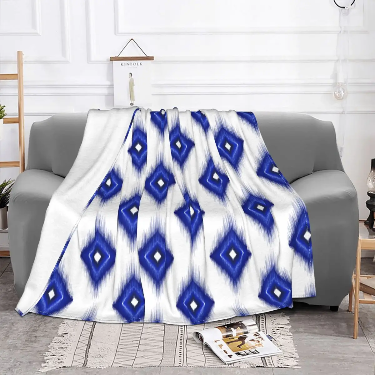 

Ethnic Style Bohemia Blanket Flannel Spring Autumn Multifunction Ultra-Soft Throw Blankets for Home Couch Bedspreads