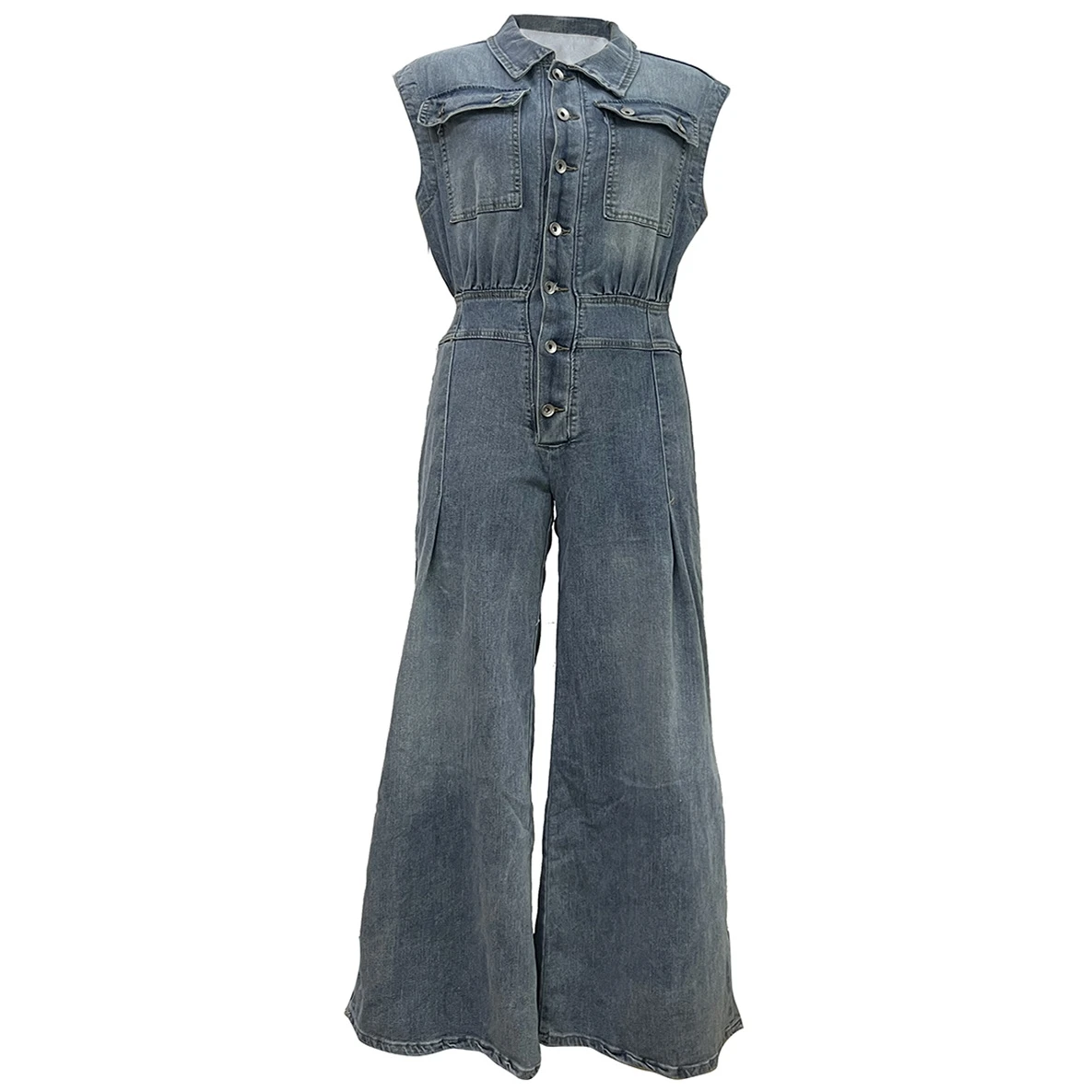 2024 Denim Jumpsuit Women Loose Vintage Preppy Style Overalls Female Fashion Streetwear Chic Popular Harajuku Drop Shipping