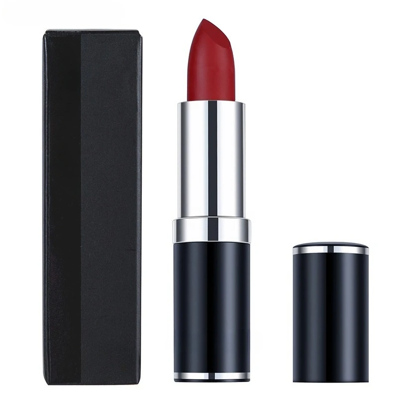 Matte Lipstick Long-Lasting Waterproof Lipstick Smudge-Proof Classic High-Pigment Velvety Texture Lip Gloss Makeup