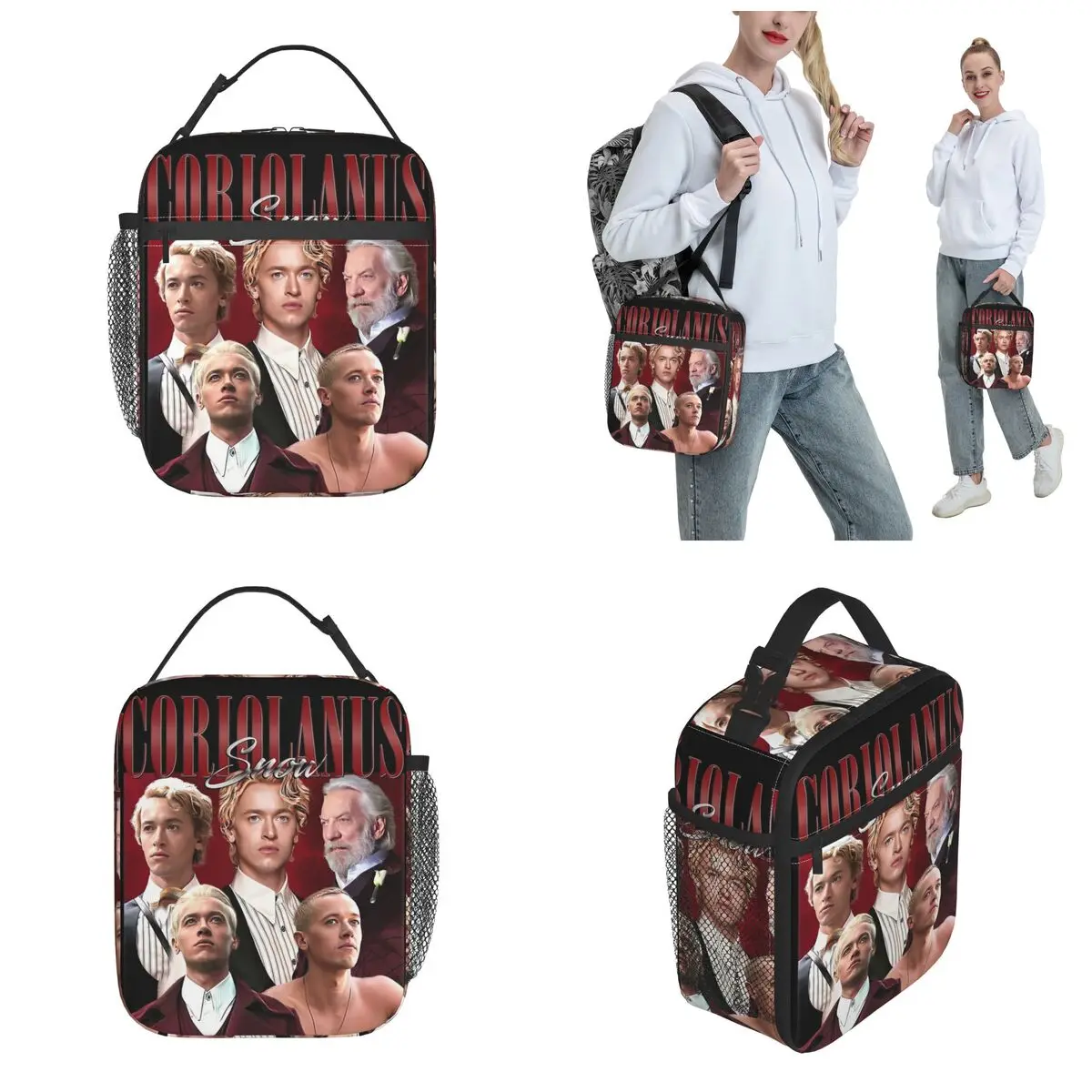 Insulated Lunch Bag Coriolanus Snow Tom Blyth Bootleg Accessories Storage Food Box Ins Style Thermal Cooler Bento Box For School