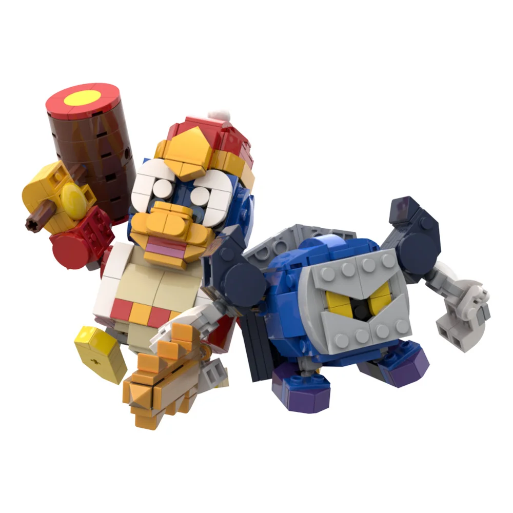 

MOC-235268 Meta Knight and King Dedede Building Blocks Model Meta Knight and King Dedede Bricks Assembly Toys Kid Birthday Gifts