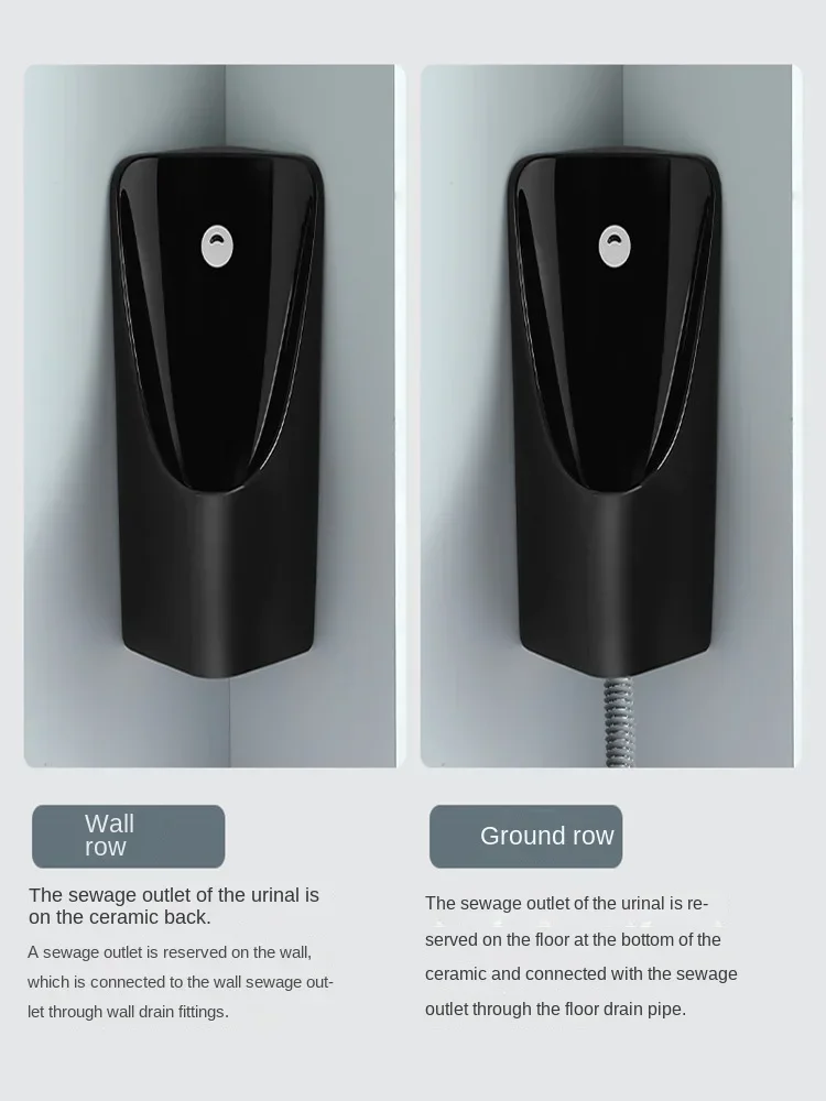 Triangle integrated wall mounted sensing urinal, suitable for small household urinals