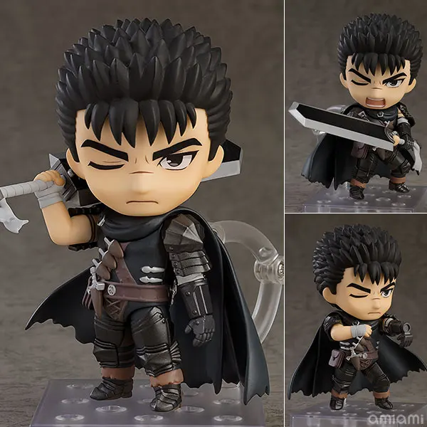 Berserk Guts Action Anime Figur Q-Version Dual-Style PVC Austauschbares Gesicht Modell Spielzeug Sammlerstück Desktop-Ornament Erwachsenen-Fan-Geschenk – Detail 12