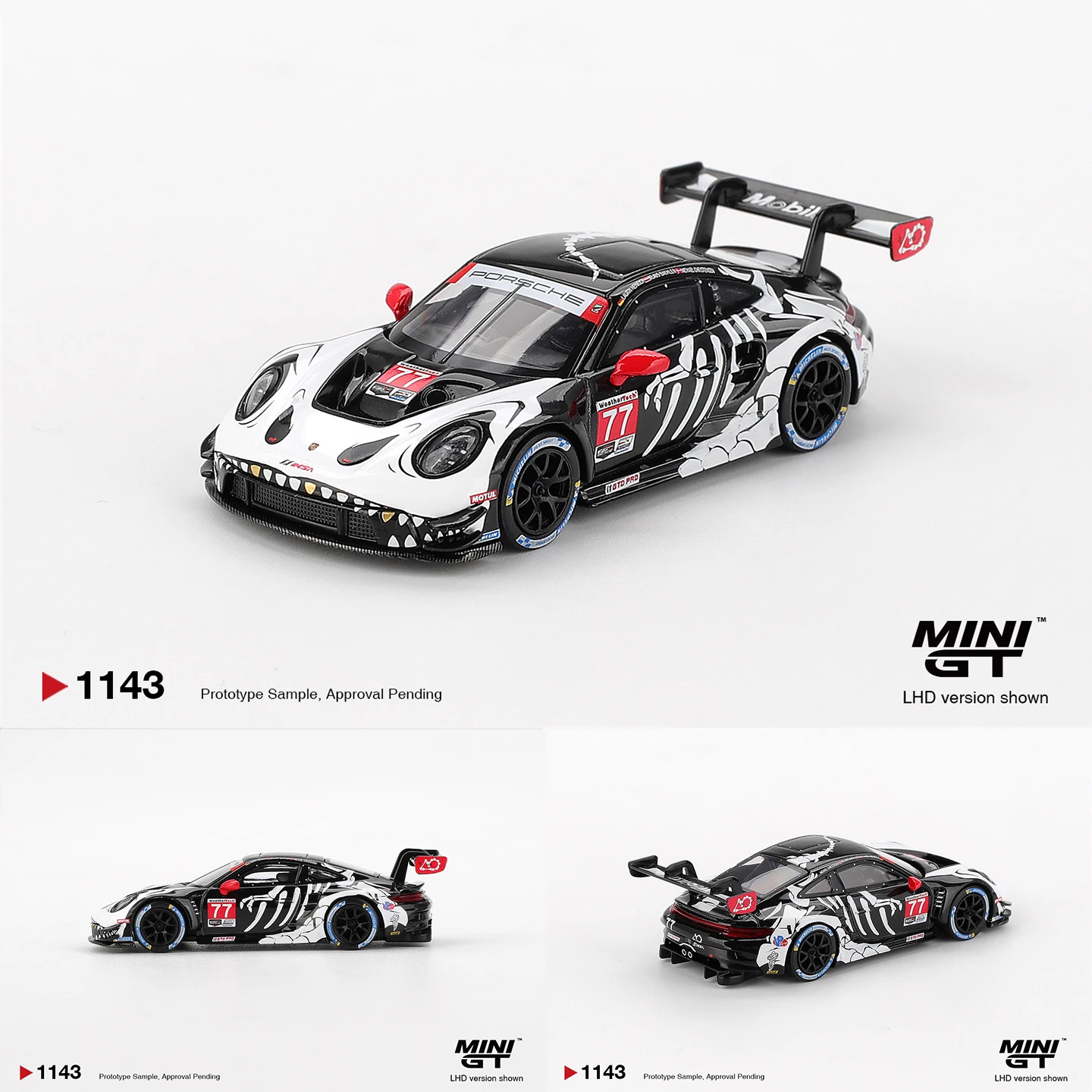 MINIGT 1:64 MGT1143 Porsche 911 GT3 R #77 2025 IMSA Petit Le Mans