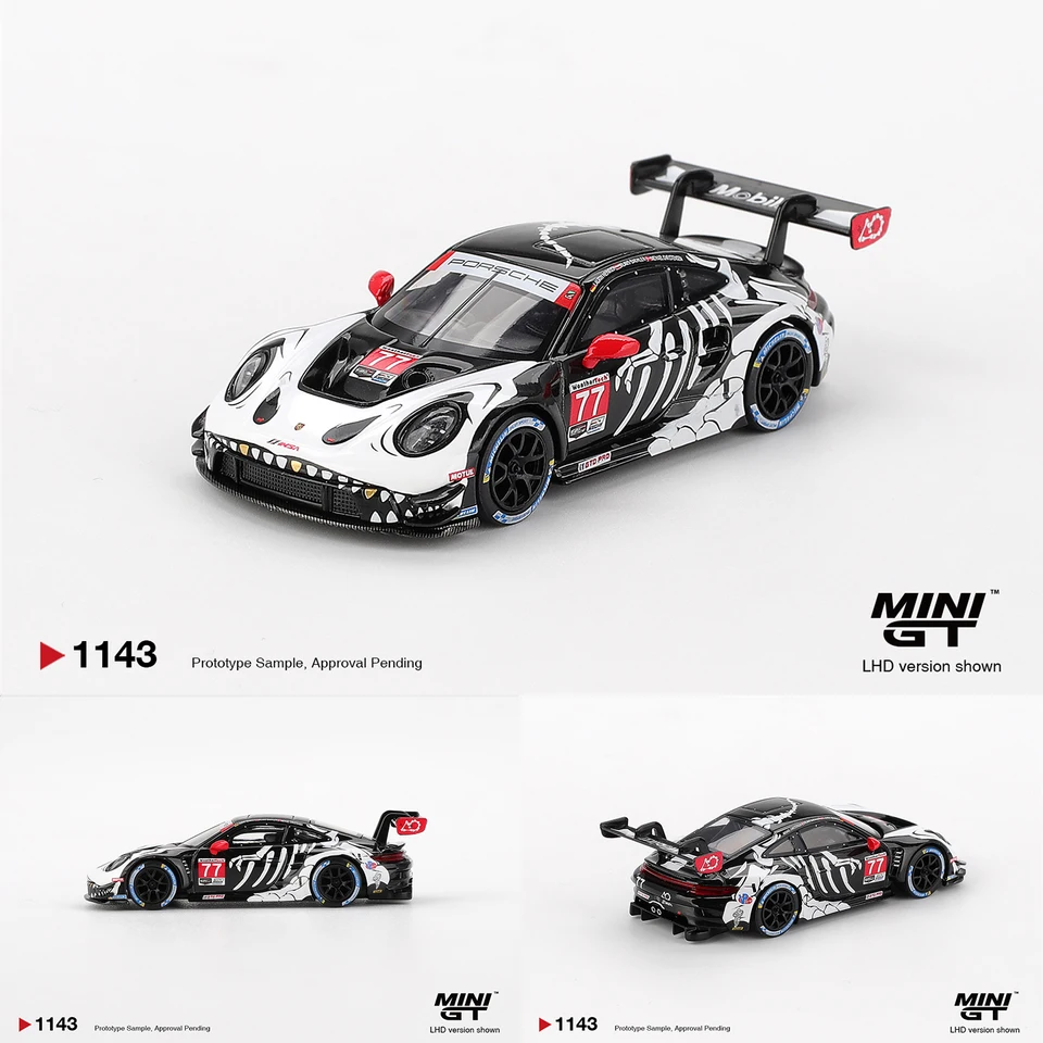 MINIGT 1:64 MGT1143 Porsche 911 GT3 R #77 2025 IMSA Petit Le Mans