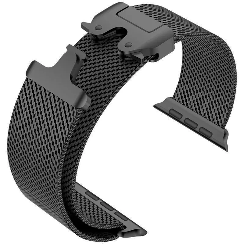 Titan Offizielles 1:1 Armband für Apple Watch Ultra Band 49 mm S10 46 42 45 44 mm 38 40 41 Milanaise-Armband iWatch 10 9 8 7 6 5 SE 4