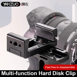 YANZUO Portable Hard Drive Holder Multifunctional Clamp Metal Clip  for SamsungT5 T7 T9 M.2 Holder Clamp Mobile Phone Magic Clip