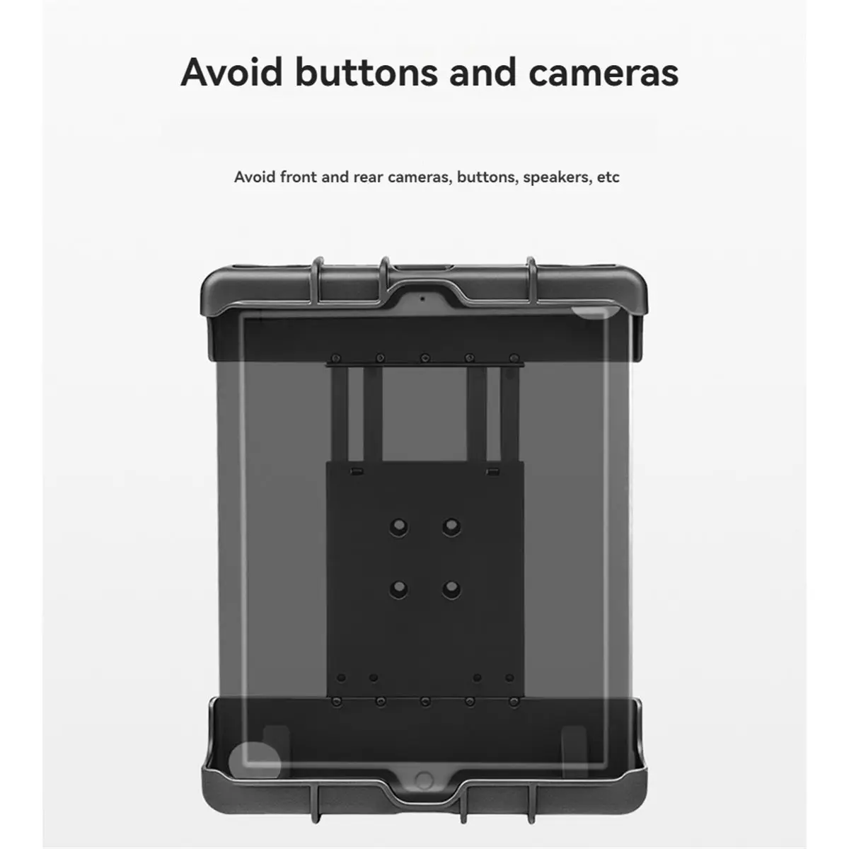 PHONE&GEAR Suction Cup Mount Tablet Holder for Pro 12.9 Adjustable Clamp Mount Stand Industrial Warehouse for Large Tablets