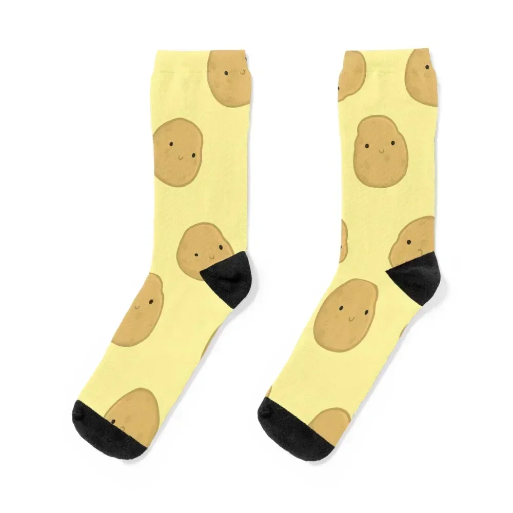 Smiling Cute Potatoes Socks sheer Wholesale Hiking boots designer brand Men Socks Women's