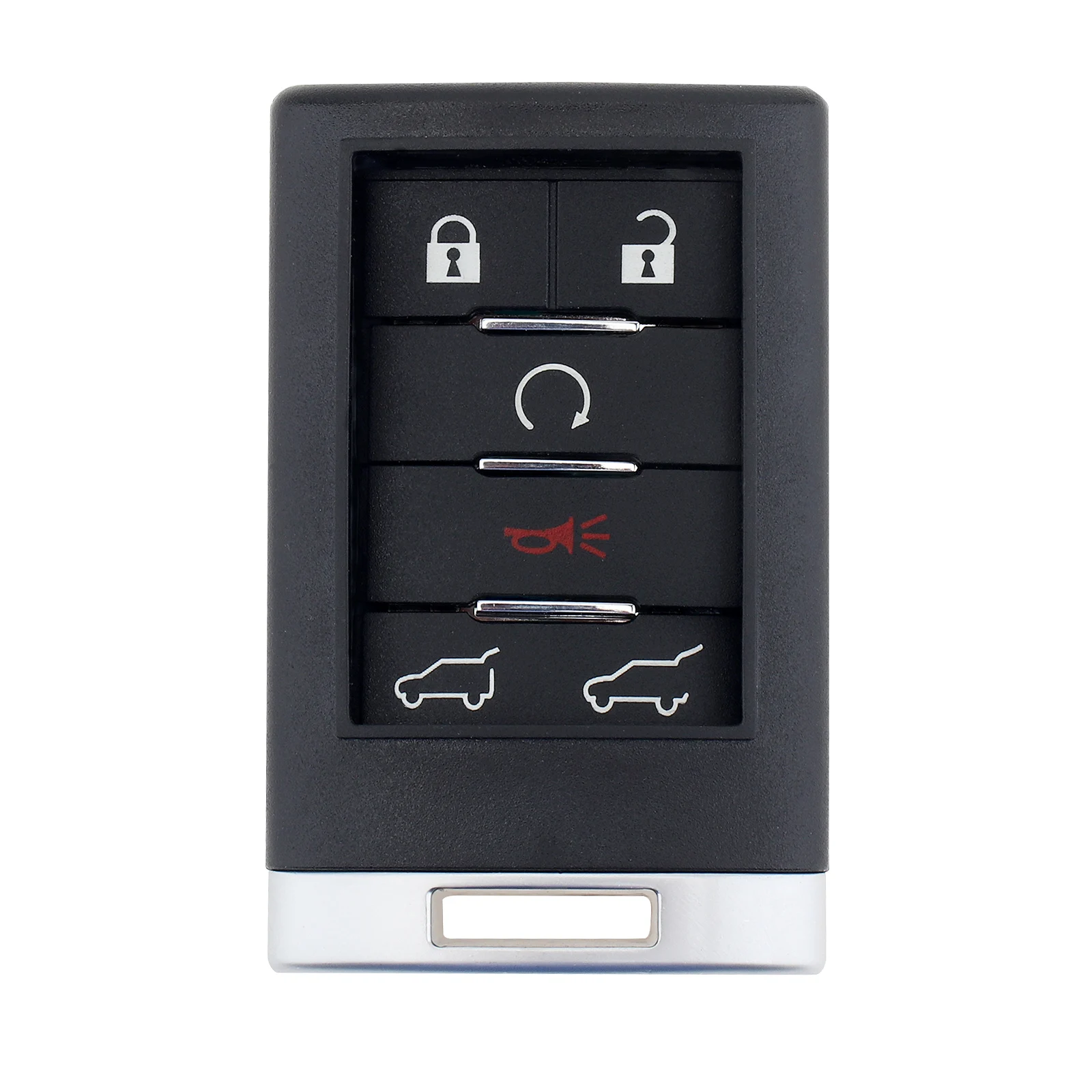 6 Buttons Car Remote Key Shell Fob Case Fit for Cadillac Escalade Remote Key Fob Case Cover N0 Small Key