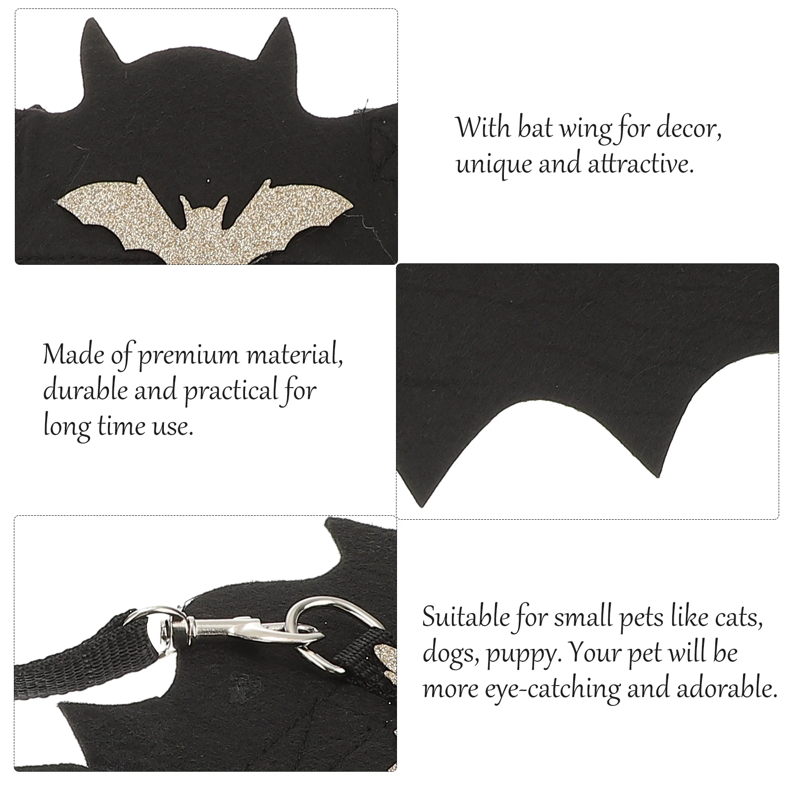 

Pet Leash Collars Practical Fashionable Adjustable Cat Harness Pu Chest Strap Vest