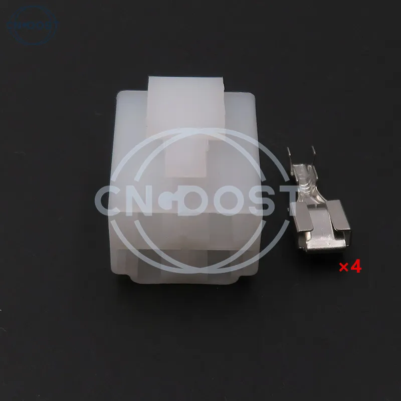 

1 Set 4 Pin 6.3 Series AC Assembly PA66 Electric Socket Connector For Automobile Motor