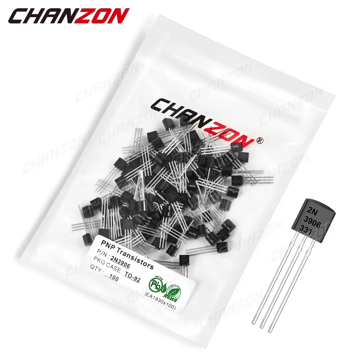 100Pcs 2N3906 TO-92… - image