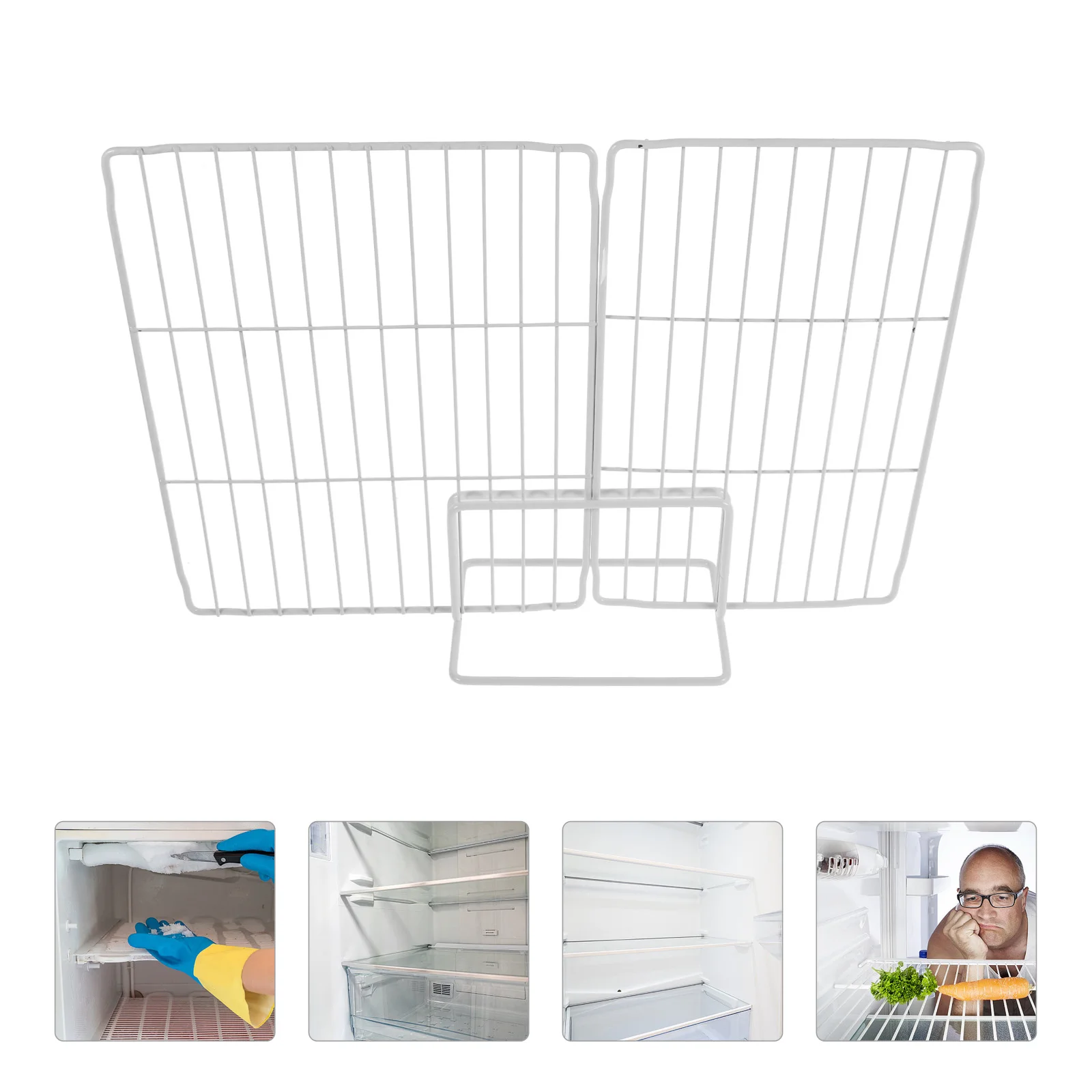 Freezer Iron Wire Dividers White Fridge Partition Boards for Chest Deep Vertical Organizer Shelf Separator Storage