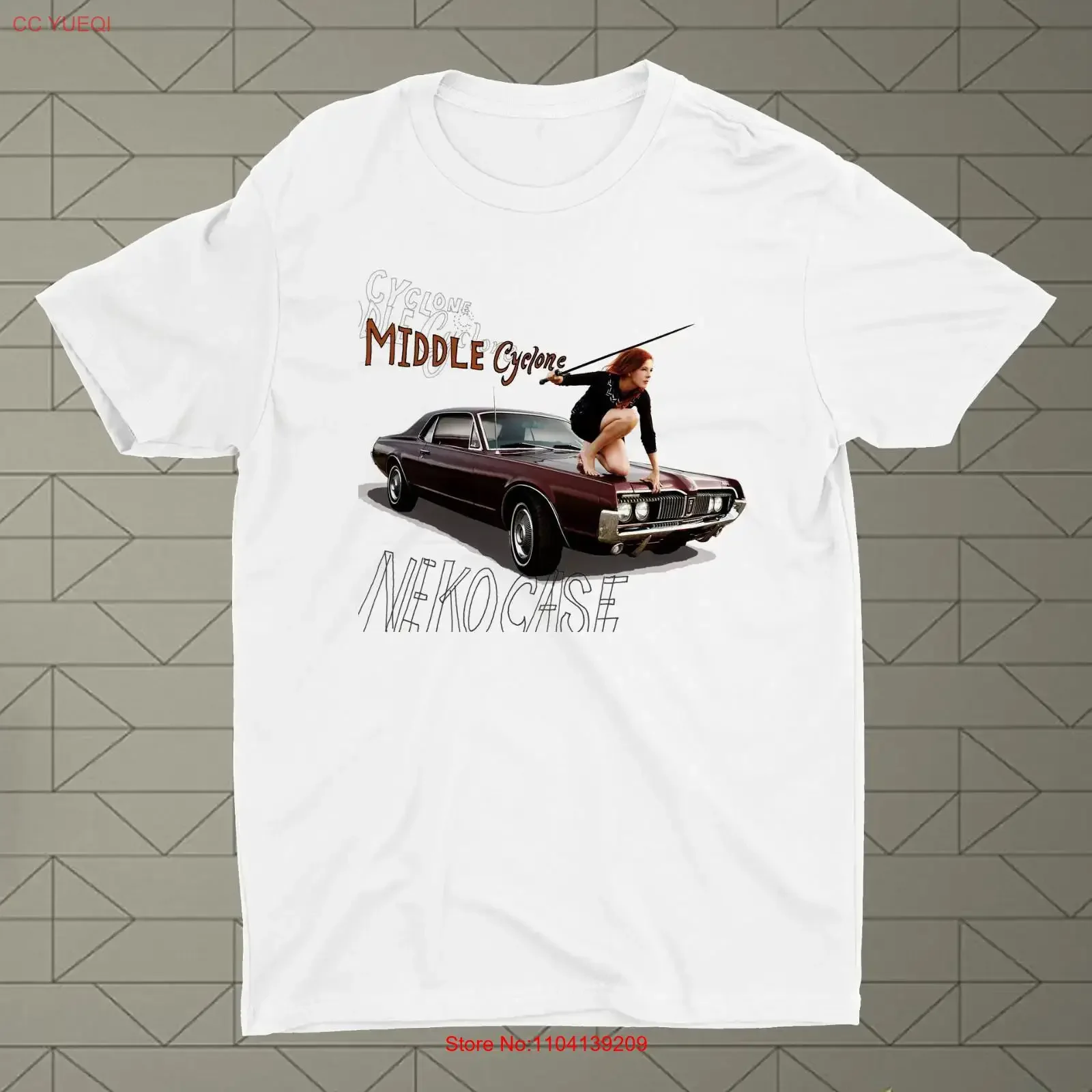 NEW Neko Case Middle Cyclone Album T Shirt White All Size S 5Xl vintage Washed Top For Everyday Wear homme Casual Stylish