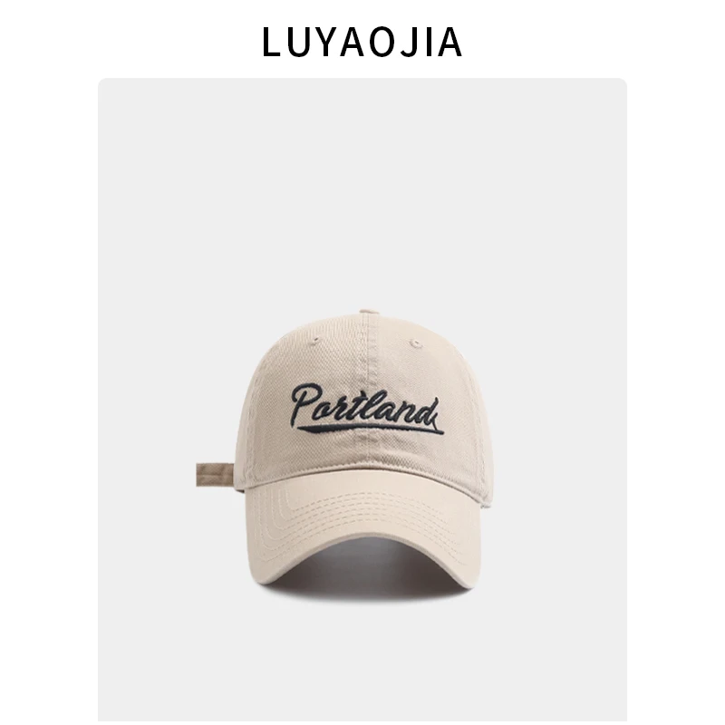 Embroidery Soft Top Baseball Cap Men's and Women's Spring and Summer Sun-Proof Casual All-Match Couple Street Peaked Cap