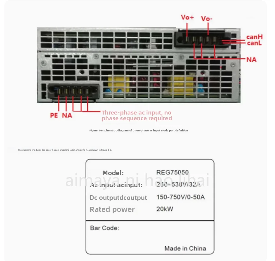 Charging pile module, DC module REG75050
