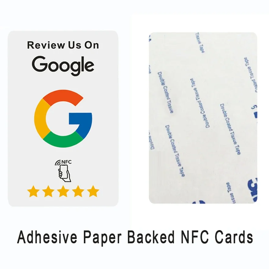Durable PVC Google Reviews NFC Cards to Boost Customer Feedback