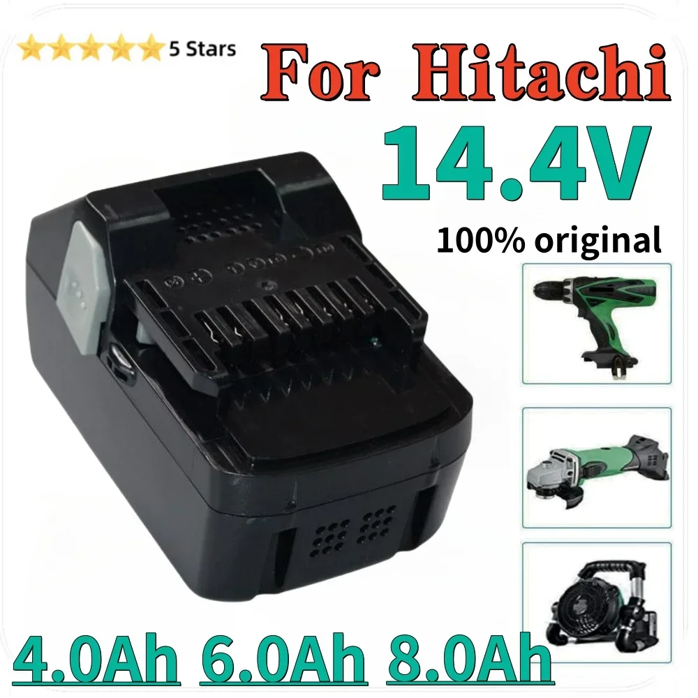 

Аккумуляторная батарея 4,0/6,0/14,4 Ач для Hitachi в, сменная батарея для инструментов BSL1430, bsl1430, CJ14DSL, BSL1440, CR14DSL, BSL1415