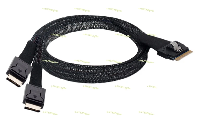 8654 8i To Dual Oculink SFF-8611 4i Server Hard Disk Data Cable