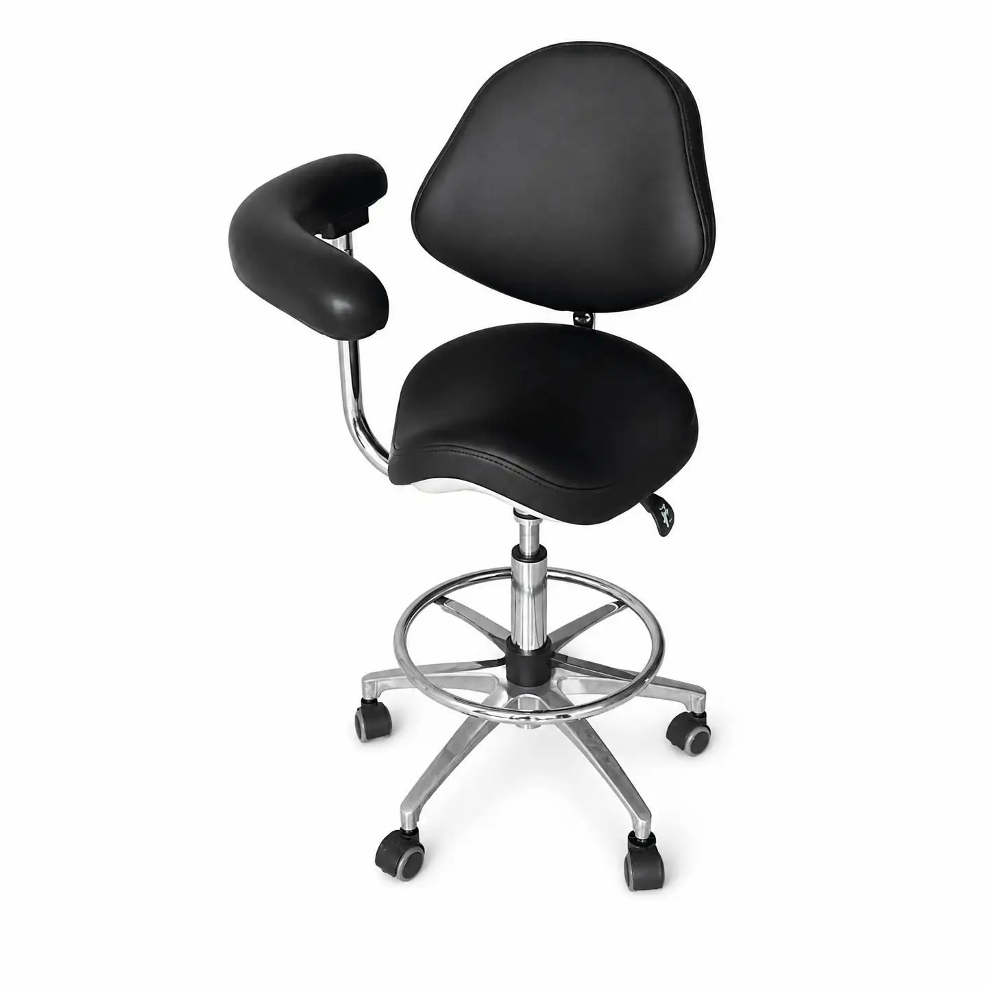 Dental Stool with Backrest Chair with Dynamic Wheel Dentist Stool  Ergonomic Dentist Stool Doctor Chair