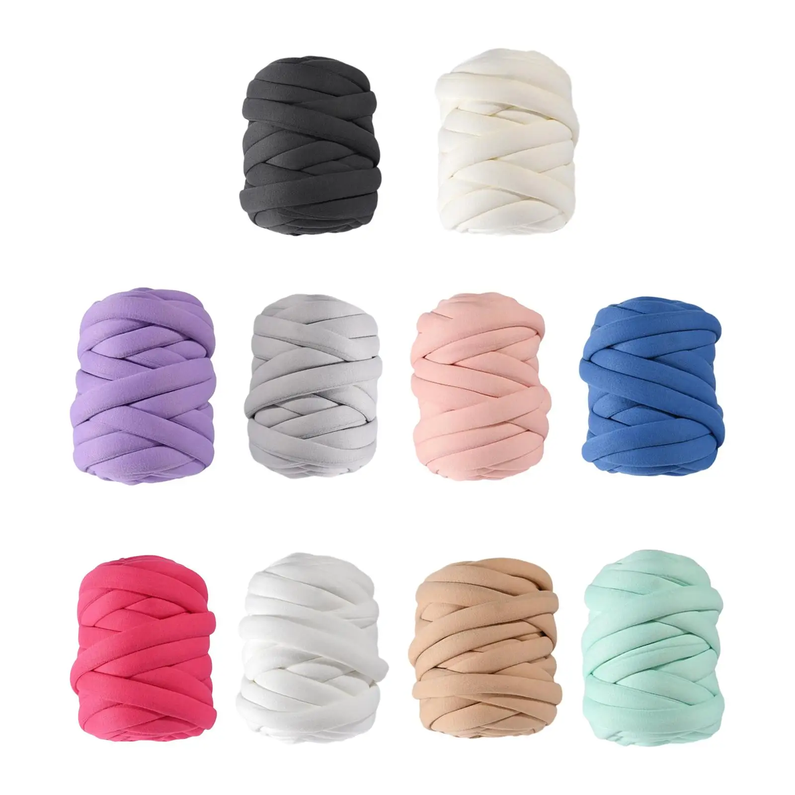 0.55lbs Chunky เส้นด้ายสําหรับถักแขน Roving DIY โยนหมอนนิ้วมือสาน