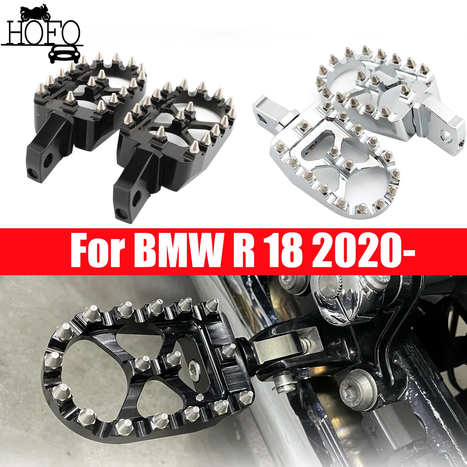 

Подножки для мотоцикла, подножки для водителя и пассажира с ЧПУ для BMW R 18 2020-