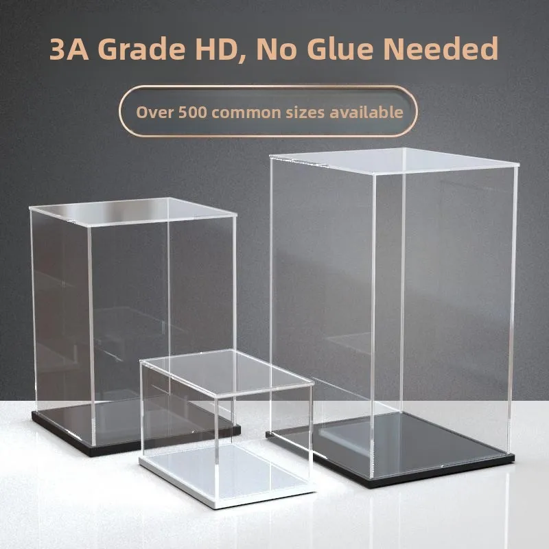 

Acrylic Display Case Transparent Dust Cover Blo Model Glass Lid Clay Work Collection Storage Box Modern mat Sle