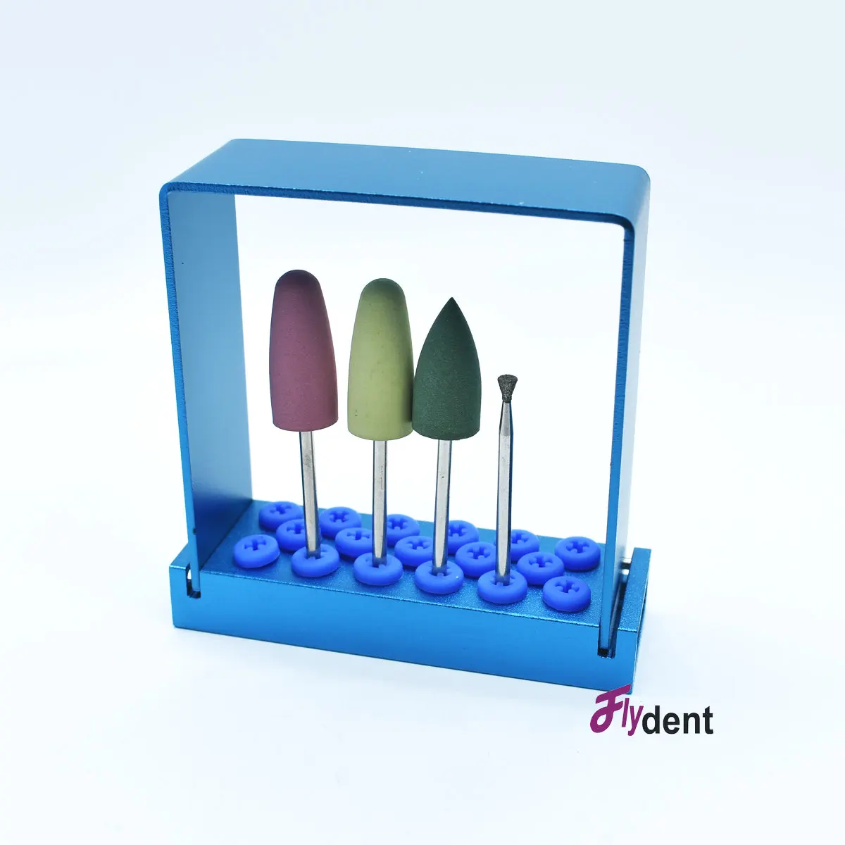 Dental 17-Hole High-Speed And Low-Speed Bur Holder Open Silicone Hole Sterilization Box