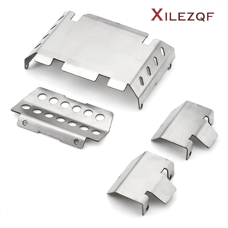 XILEZQF Steel Chassis Armor for FMS FCX10 K5 1/10 Scale Underbody Protection Upgrade Parts