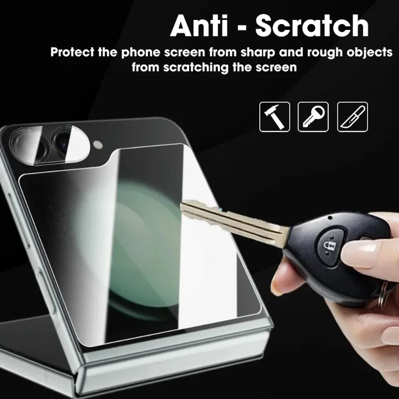 9 IN 1 Screen Protector For Samsung Galaxy Z Flip 6 Flip6 Flip5 5G Rear Camera Lens Screen Tempered Glass Inner Hydrogel Film