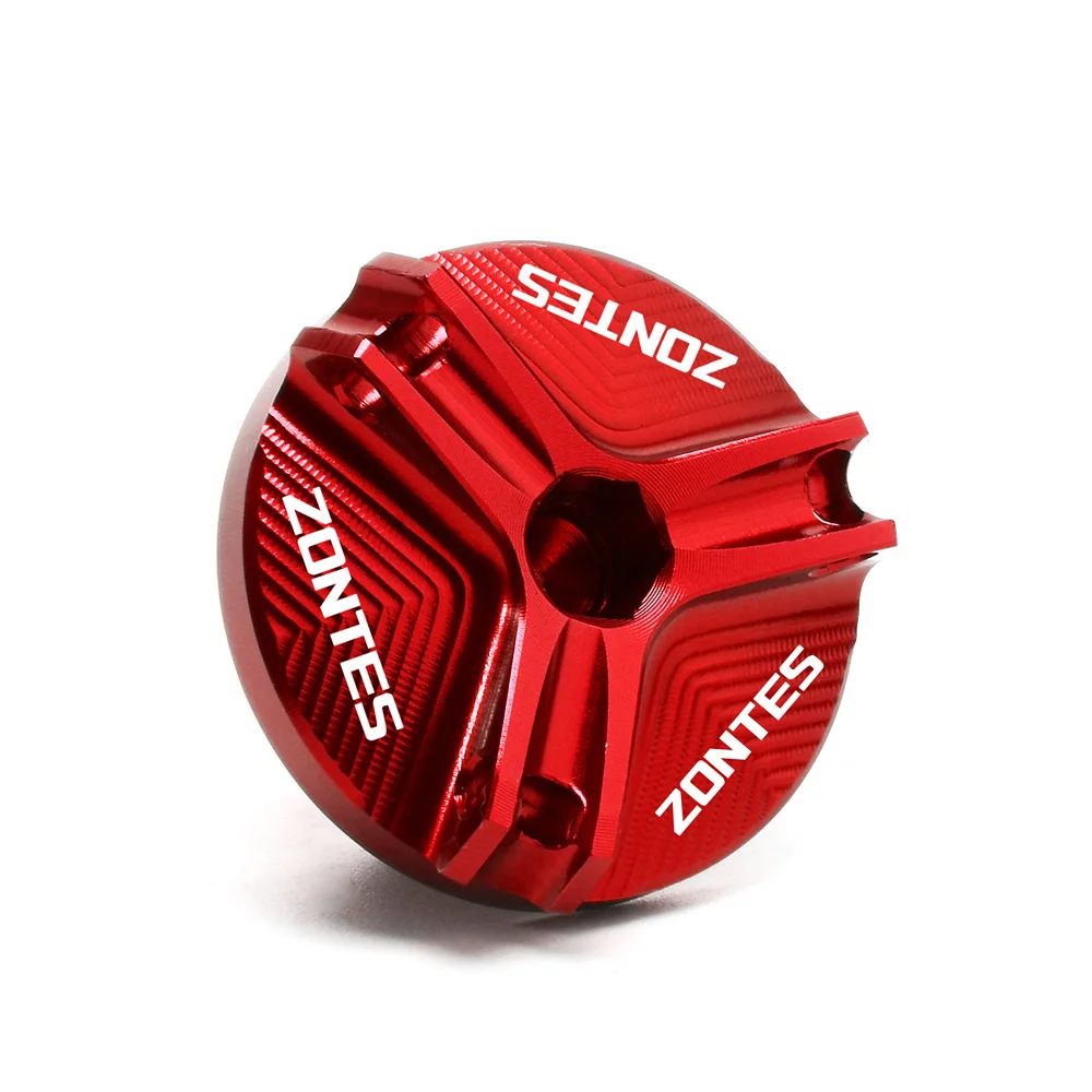 ل ZONTES 368G 368D 368E 368M 368K 350D 350E 2023 2024 2025 CNC دراجة نارية زيت المحرك غطاء فتحة التعبئة غطاء قابس الزيت