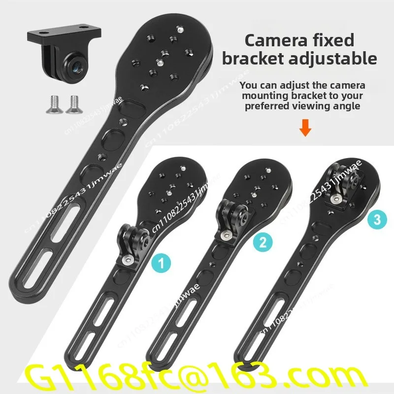 Aluminum alloy bicycle road bike integrated bend handle code watch frame hanging under extension frame