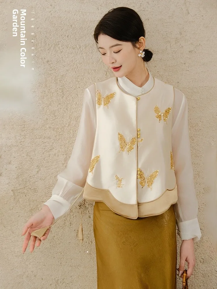 

Новинка 2025 года, женская вышивка Jaet, высококачественный сенсорный весенний модный китайский дизайн в национальном тренде