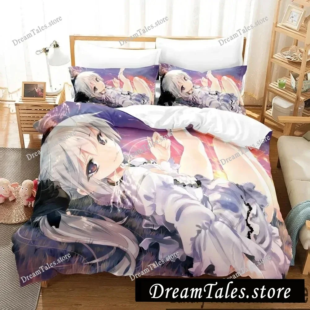 

3D Printed Anime Yosuga No Sora Bedding Set Duvet Cover Bedroom Comforter Single Twin King _Size Quilt Cover Home Textiles