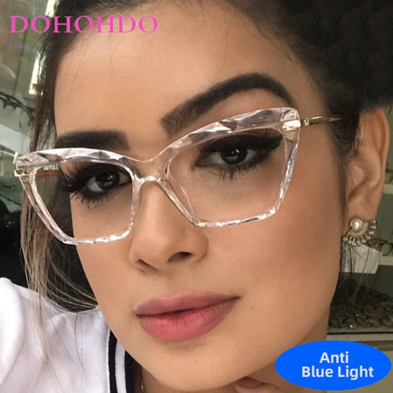

Vintage Trendy Designers Cat Eye Blue Light Blocking Glasses Women Men Retro Optical Spectacle Protection Eyeglasses Lentes Очки