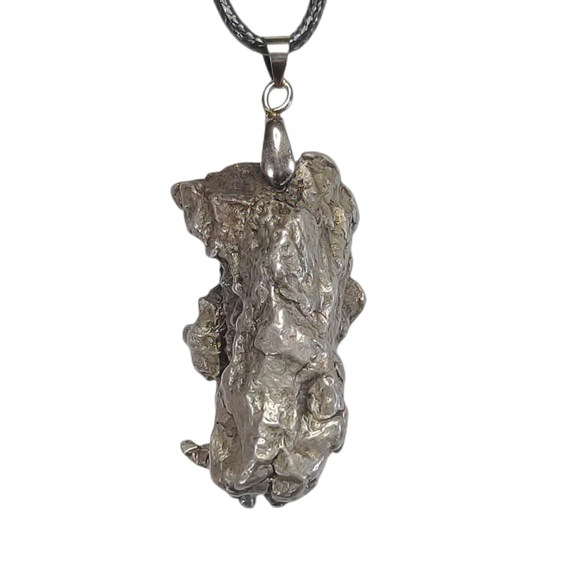 

Argentine Meteorite Nickel Iron Meteorite Pendant Campo Del Cielo Iron Meteorite Necklace Natural Meteorite Rough Stone Specimen